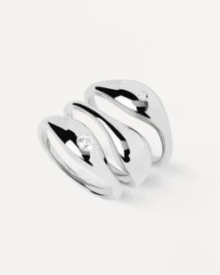 Sugar Silver Ring Set