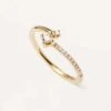 Diamonds And Gold Swing Ring