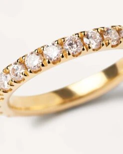 Diamonds And Gold Eternity Supreme Ring