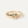 Gold Love Stamp Ring