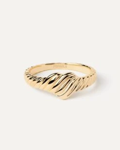 Gold Love Stamp Ring