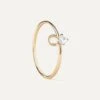 Diamond And Gold Ari Solitary Ring