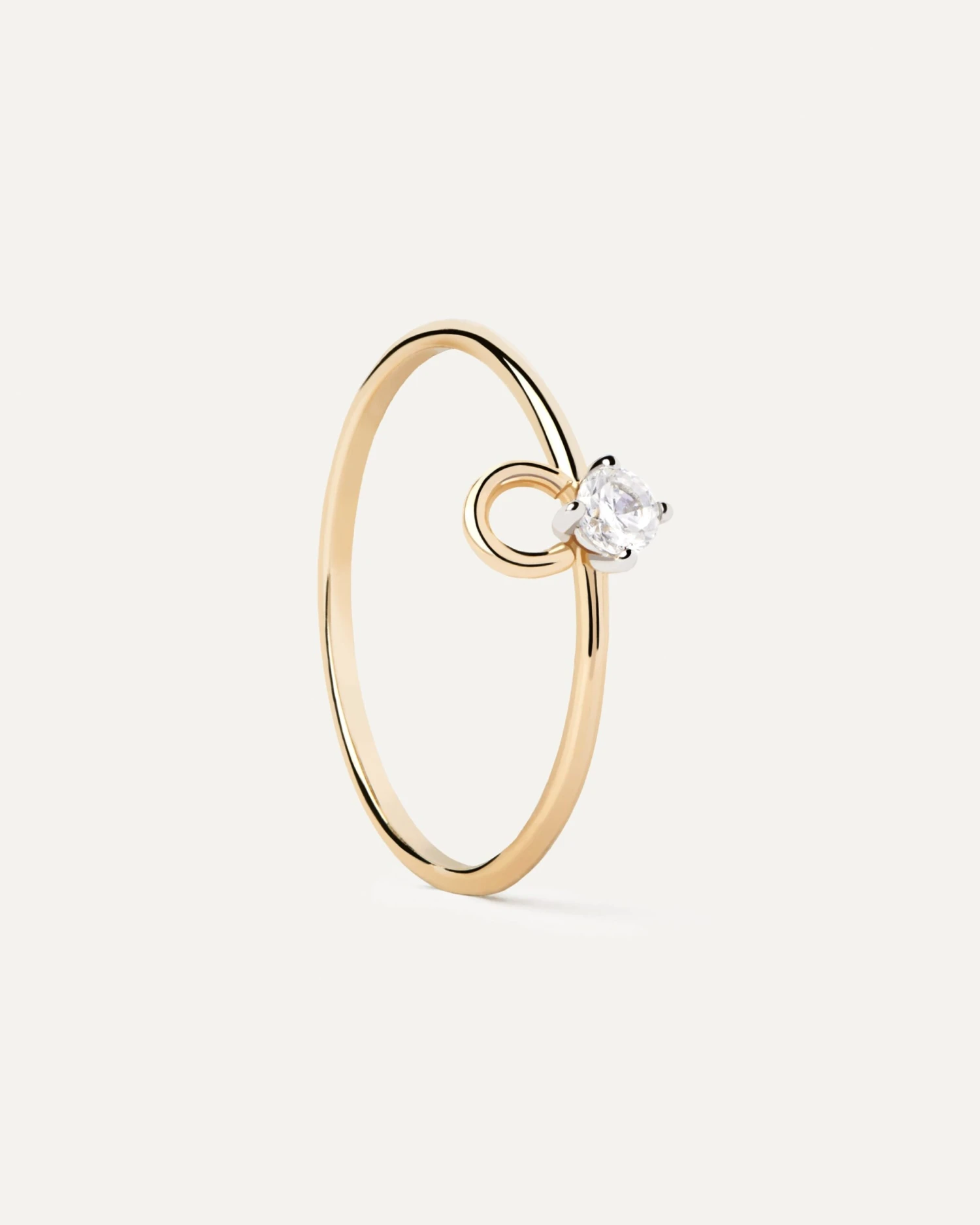 Diamond And Gold Ari Solitary Ring 1 Diamond And Gold Ari Solitary Ring
