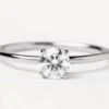 Diamonds And White Gold Solitaire Supreme Ring