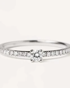 Diamonds And White Gold Solstice Ring