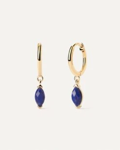 Lapis Lazuli Nomad Hoops -Fashion Accessories 1 AR01 A09