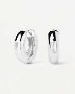 Kali Silver Hoop Earrings 15 Kali Silver Hoop Earrings -Fashion Accessories 1 AR02 913 U