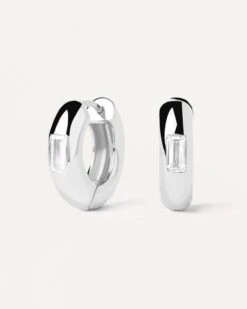 Kali Silver Hoop Earrings