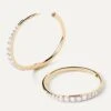 Diamonds And Gold Estella Hoops