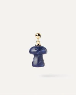 Sodalite Mushroom Charm