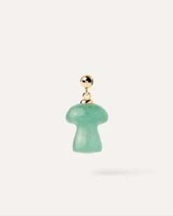 Green Aventurine Mushroom Charm -Fashion Accessories 1 CH01 113 U