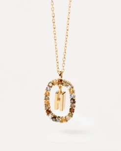 Letter H Necklace 15 Letter H Necklace -Fashion Accessories 1 CO01 267 U alt1 048d9aba 9268 4aad bf75 44d230f94885