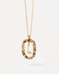 Letter L Necklace -Fashion Accessories 1 CO01 271 U alt1 57b1cafd 3759 4d2a be6f 0f9517c9615a 1