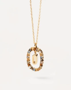 Letter O Necklace 15 Letter O Necklace -Fashion Accessories 1 CO01 274 U alt1 3b9efa29 4a6e 409c b9a9 7c29b277e53a