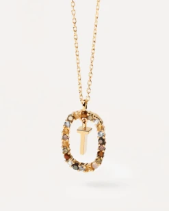 Letter T Necklace 13 Letter T Necklace -Fashion Accessories 1 CO01 279 U alt1 44dfd533 99de 41f1 a0f0 c18a9b2e754d