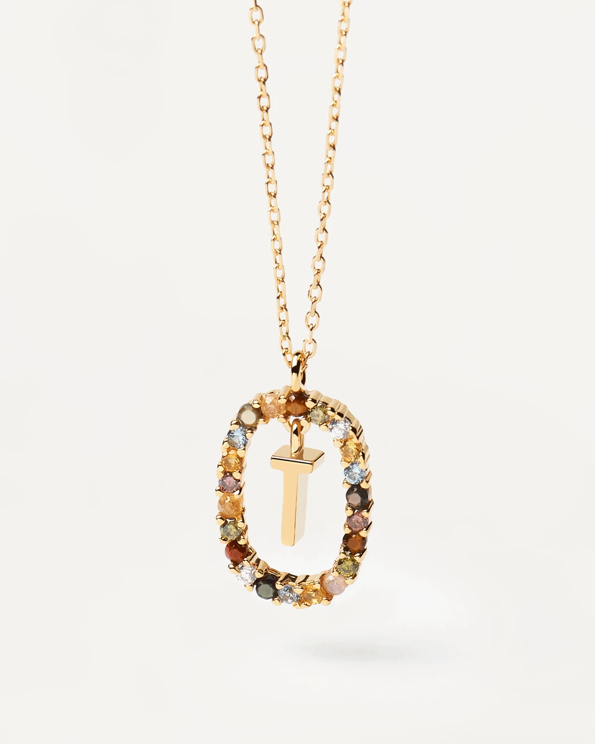 Letter T Necklace 7 Letter T Necklace - Image 7