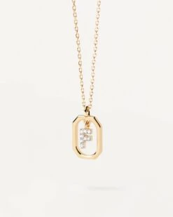 Mini Letter F Necklace