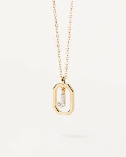 Mini Letter J Necklace -Fashion Accessories 1 CO01 521 U