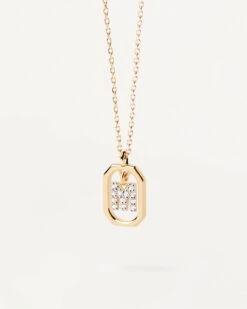 Mini Letter M Necklace -Fashion Accessories 1 CO01 524 U