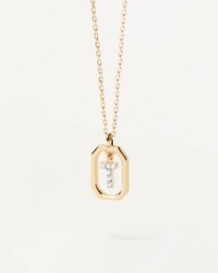 Mini Letter T Necklace