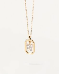 Mini Letter W Necklace -Fashion Accessories 1 CO01 534 U
