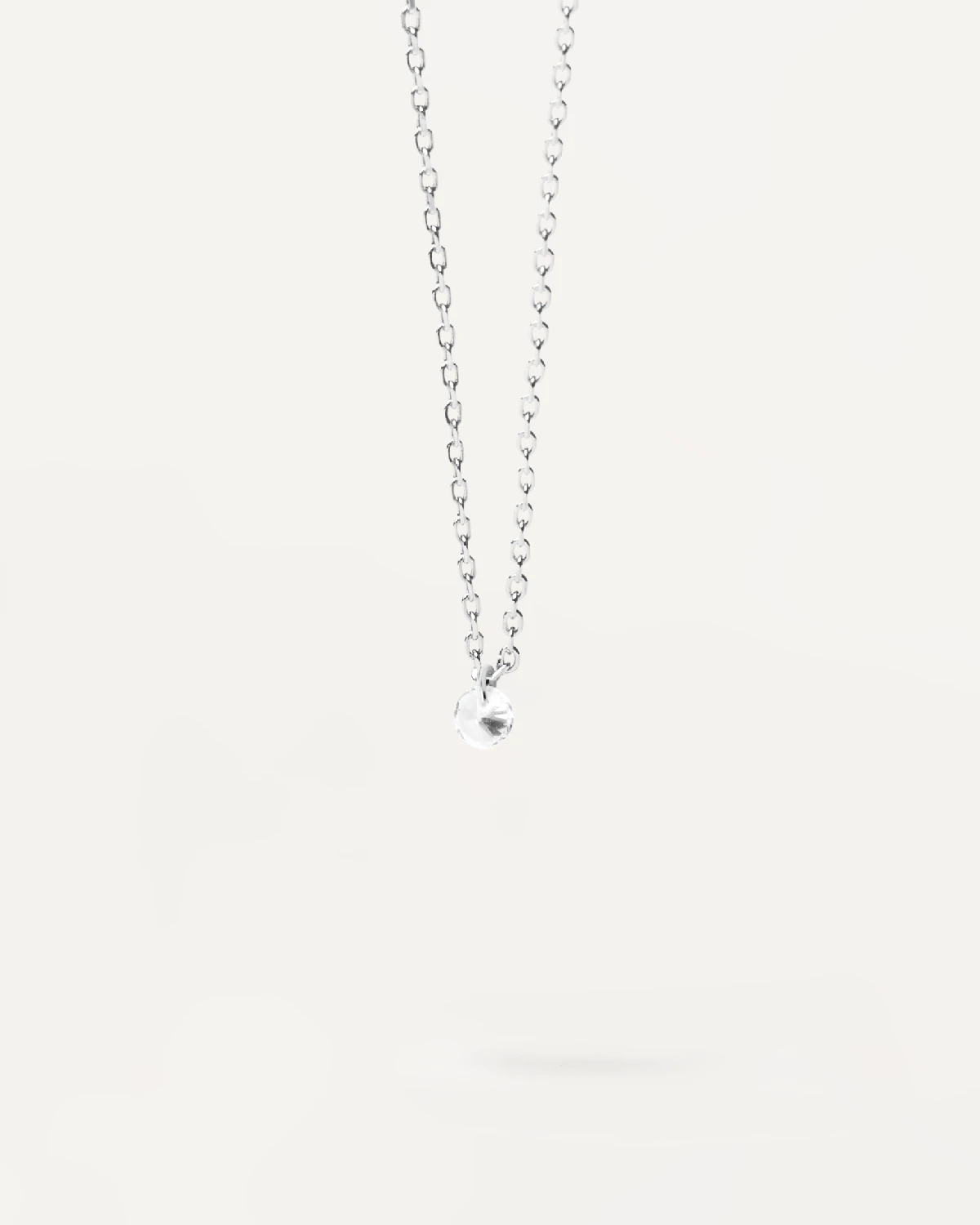 Joy Silver Solitary Necklace 7 Joy Silver Solitary Necklace - Image 7