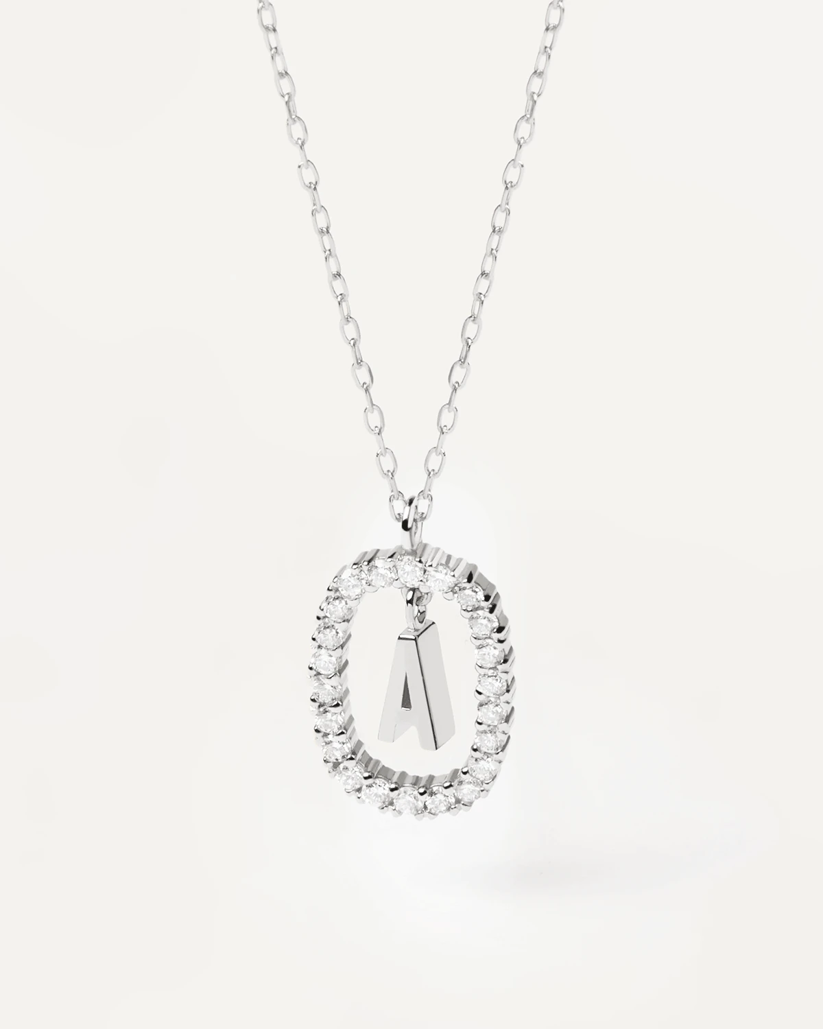 Diamonds And White Gold Letter Necklaces 12 Diamonds And White Gold Letter Necklaces - Image 12