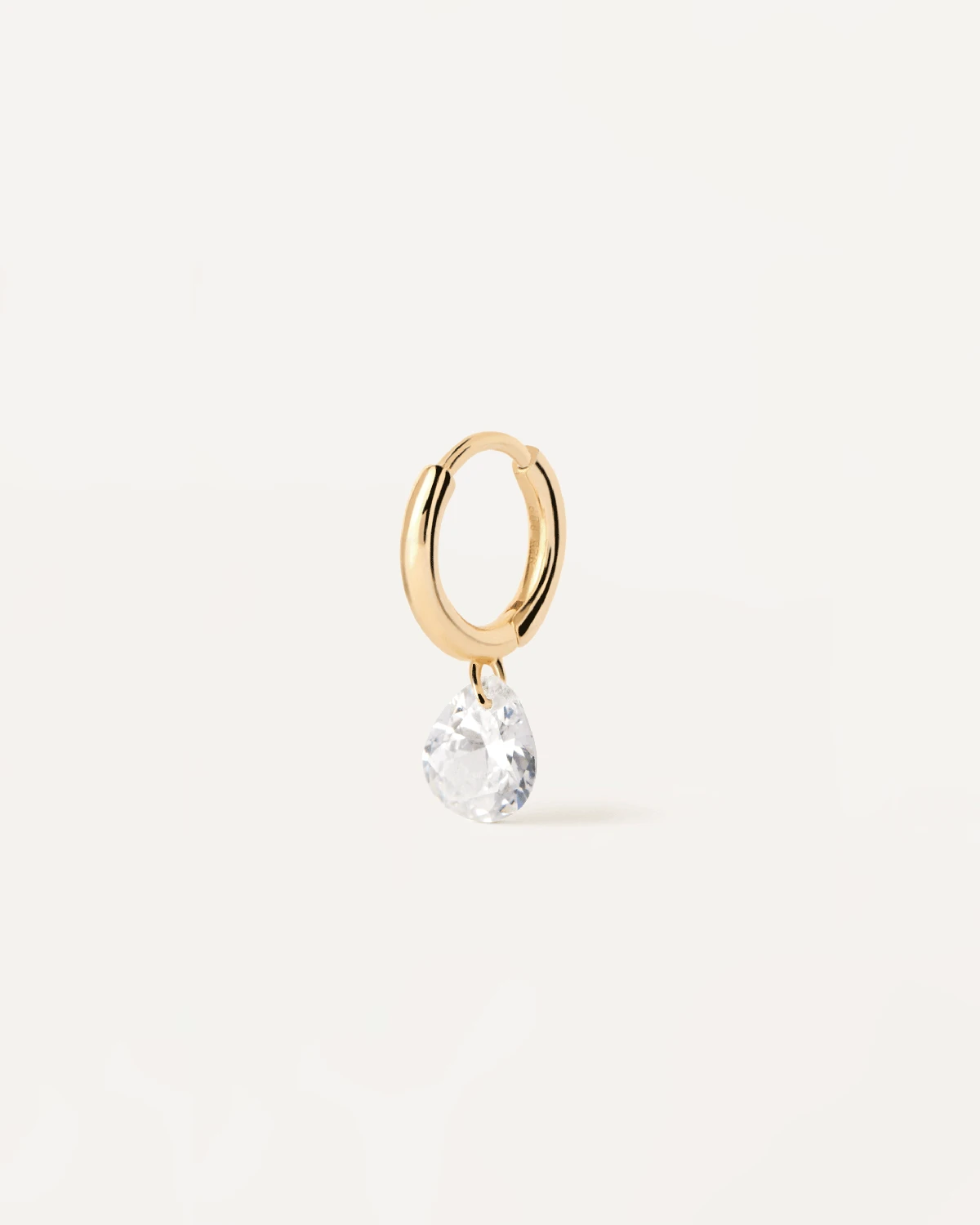 Aqua Single Hoop Earring 7 Aqua Single Hoop Earring - Image 7