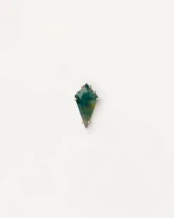 Akiro Moss Agate Single Earring -Fashion Accessories 1 PG01 681 U
