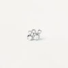 Bubble Silver Single Stud Earring