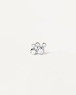 Bubble Silver Single Stud Earring