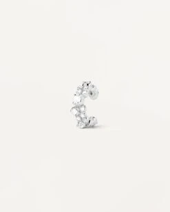 Bubble Silver Ear Cuff