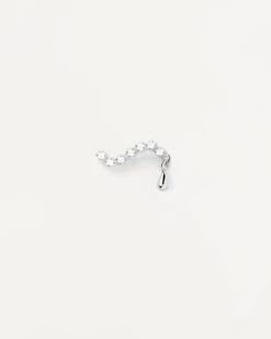 Swim Silver Single Stud Earring -Fashion Accessories 1 PG02 026 U