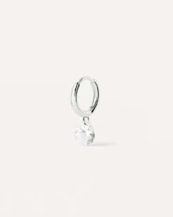 Aqua Silver Single Hoop Earring 13 Aqua Silver Single Hoop Earring -Fashion Accessories 1 PG02 029 U
