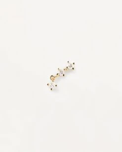 Diamonds And Gold Isabella Single Earring -Fashion Accessories 1 PG05 032 U