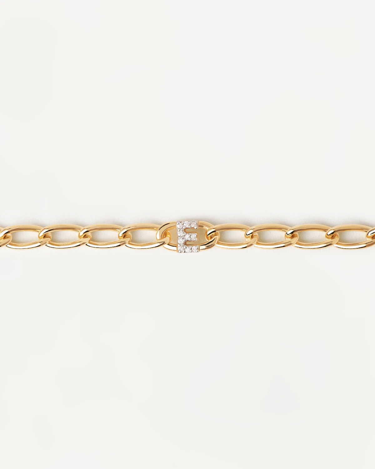 Letter E Chain Bracelet 7 Letter E Chain Bracelet - Image 7