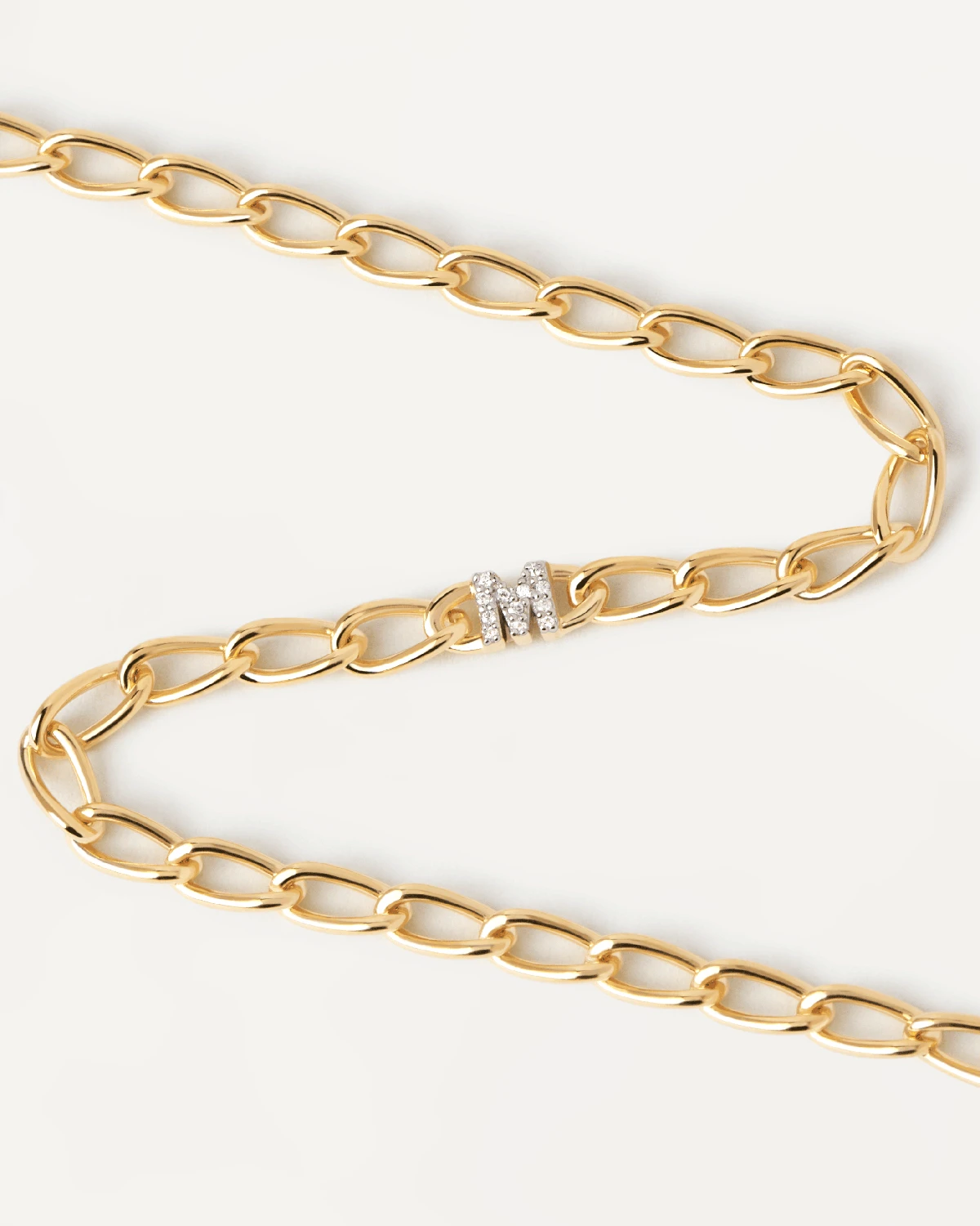 Letter M Chain Bracelet 7 Letter M Chain Bracelet - Image 7