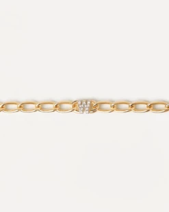 Letter W Chain Bracelet 13 Letter W Chain Bracelet -Fashion Accessories 1 PU01 560 U