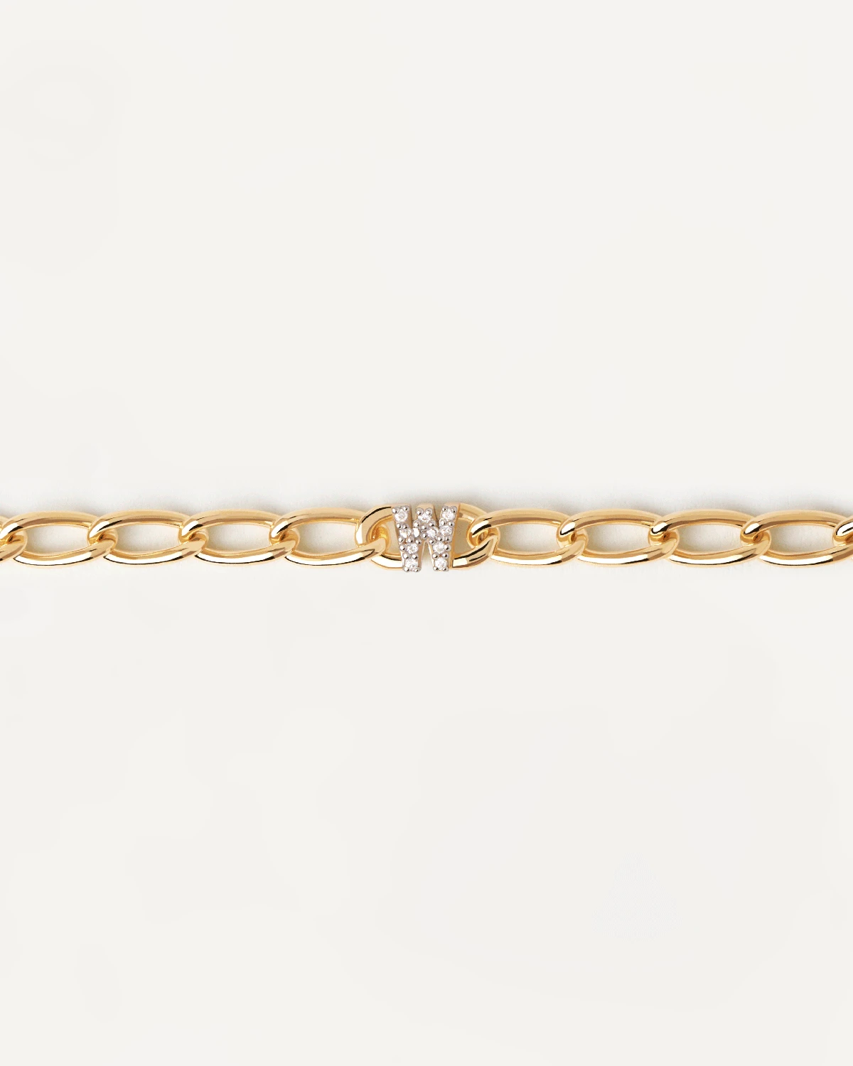 Letter W Chain Bracelet 7 Letter W Chain Bracelet - Image 7