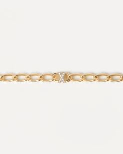 Letter X Chain Bracelet 13 Letter X Chain Bracelet -Fashion Accessories 1 PU01 561 U