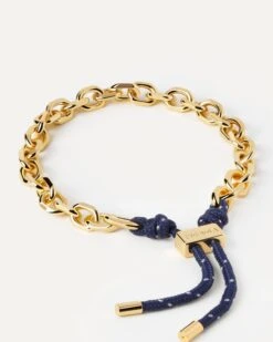Midnight Essential Rope And Chain Bracelet