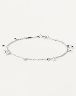 Teardrop Silver Bracelet -Fashion Accessories 1 PU02 588 U scaled