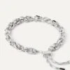 Sky Rope And Chain Silver Bracelet