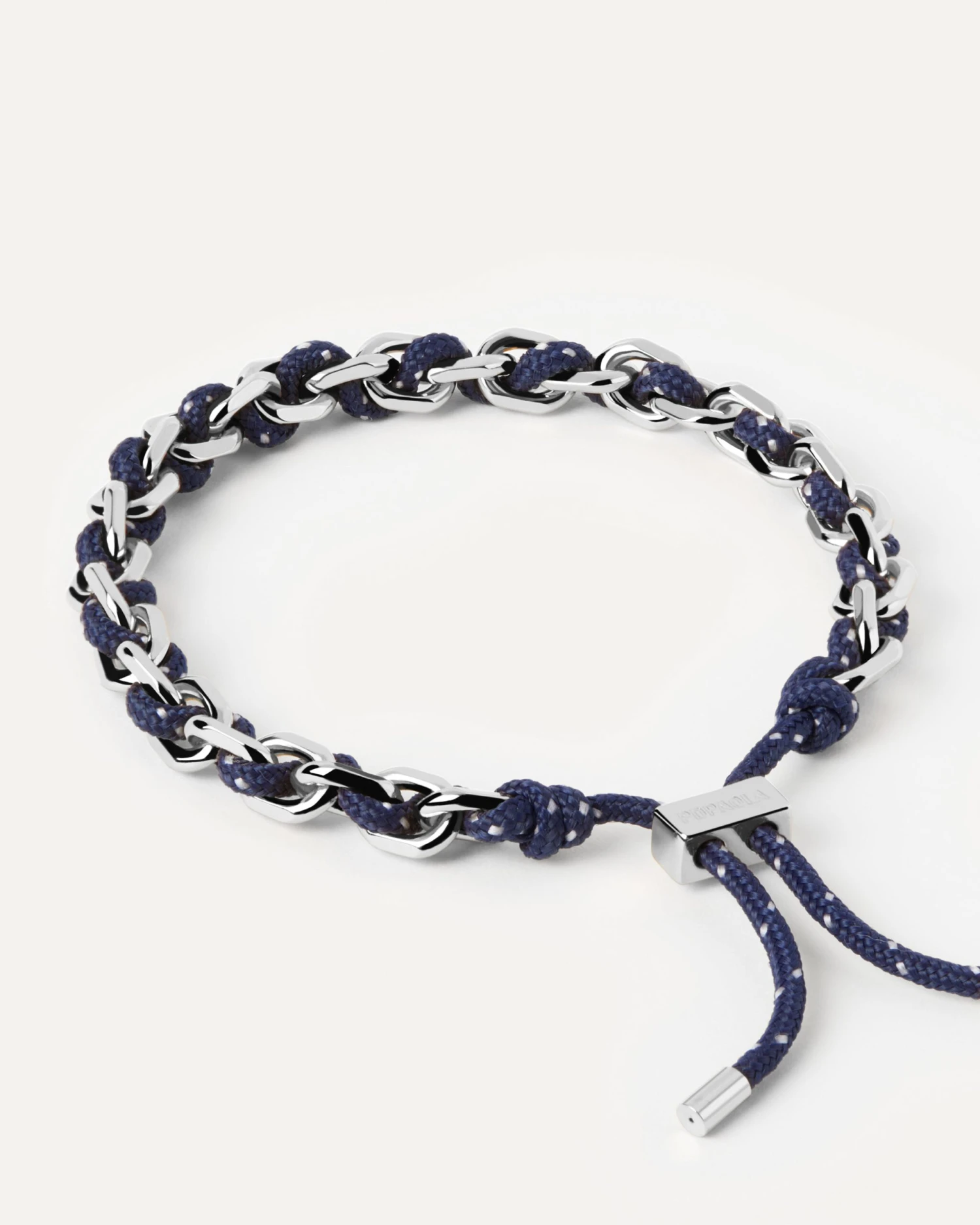 Midnight Rope And Chain Silver Bracelet 1 Midnight Rope And Chain Silver Bracelet