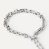 Sky Essential Rope And Chain Silver Bracelet