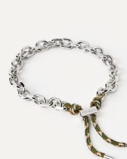 Cottage Essential Rope And Chain Silver Bracelet
