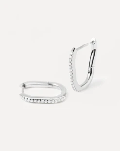 Spike Silver Earrings -Fashion Accessories 1.AR02 571 U alt2 1