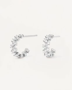 Little Crown Silver Earrings -Fashion Accessories 1.AR02 578 U scaled