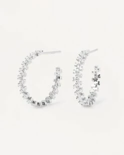 Crown Silver Earrings -Fashion Accessories 1.AR02 579 U scaled