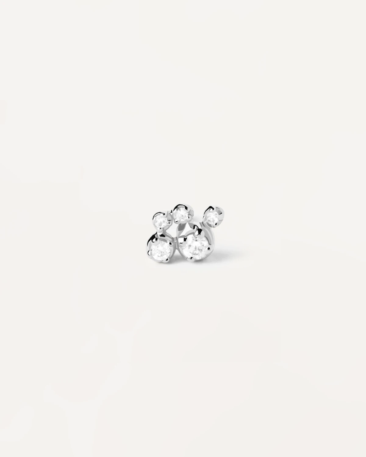 Bubble Silver Single Stud Earring 6 Bubble Silver Single Stud Earring - Image 6